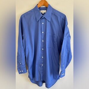 Vintage Christian Dior Chemise Men’s Button Up Cotton Shirt Size 16 32/33 EUC